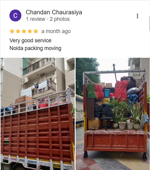 Noida Packing Moving- Home Shifting testimonial